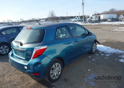 2013 Toyota Yaris Le z USA, uszkodzony, nr VIN JTDJTUD39DD566325